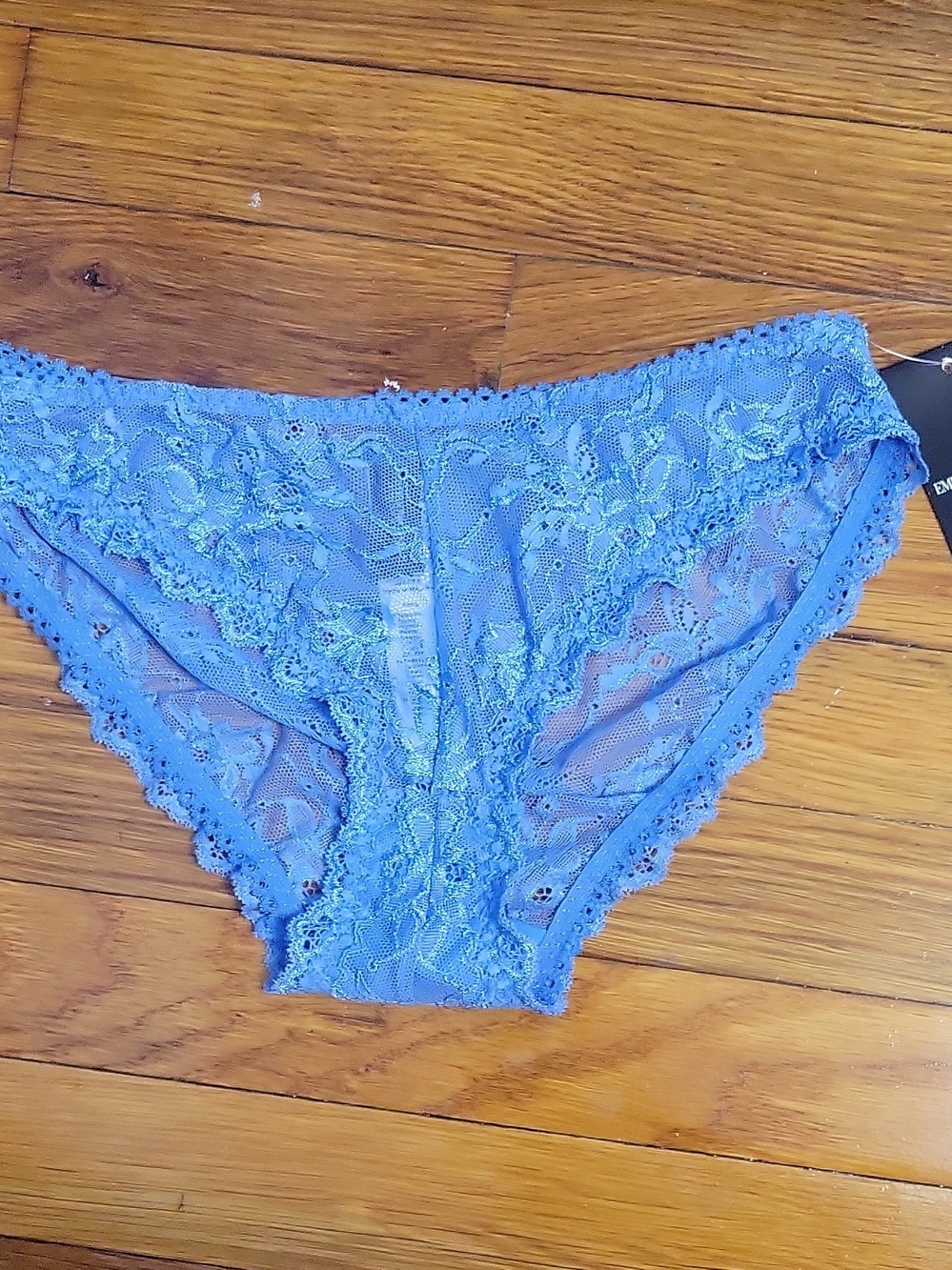 Emporio Armani Blue Lace Bikini Briefs